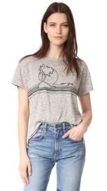 Rag  amp  Bone JEAN Palm Embroidery Tee at Shopbop